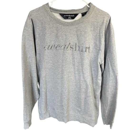 Norma Kamali Women's Grey Long Sleeve Sweatshirt Crewneck Raw edge distressed XL - Picture 1 of 6